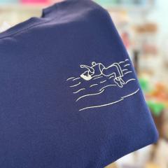 Photo de l'article Sweat avec dessin au trait – broderie | Caro B Handmade