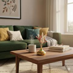 Foto van het artikel Decoratieve vaas - Maat M - Gele basis