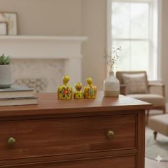 Photo de l'article Set de 3 petits penseurs "Dream big" - Base jaune