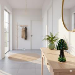 Photo de l'article Champignon décoratif - Taille M - Noir et vert