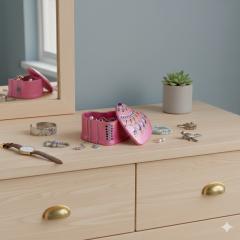 Photo de l'article Boîte à trésors "small" – Base rose