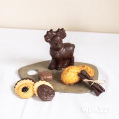 Assortiment de douceurs chocolatées artisanales Chez Blanche, Jean Galler, spécial fêtes / Ambachtelijk chocoladeassortiment voor de feestdagen Chez Blanche, Jean Galler / Artisan chocolate holiday assortment by Chez Blanche, Jean Galler