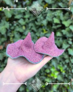 Photo de l'article Pince à cheveux "Chapeau de Sorciere" - rose et bleu