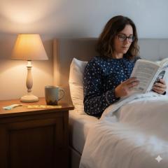 Photo de l'article Marque-page (signet) en bois avec "flochette" de couleur assortie - peint à la main en Dot Art