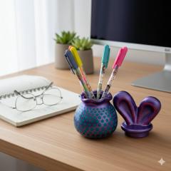 Picture of the product Decoration or pencil holder  - Purple base