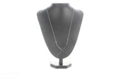 Photo de l'article collier argenté lettre X