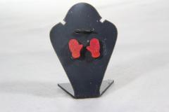 Photo de l'article puce d'oreille moufles rouge
