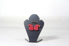Photo de l'article Puces d’oreilles bonnet de Noël rouge