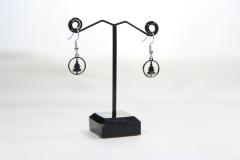 Photo de l'article boucle d'oreille argenté sapin de noël