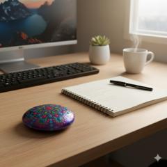 Photo de l'article Pierre méditative - Base mauve