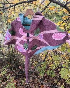 Picture of the product Plum Floral Autumn Cape