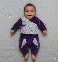 Photo de l'article 3 mois – Ensemble violet