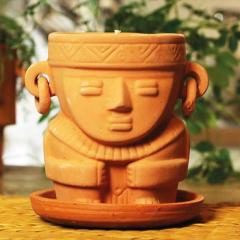 Bougie fleurissante Fleur de Coton M – bougie en pot visage grand format, cire végétale / Fleur de Coton M geurkaars – grote gezichtspot met plantaardige was / Cotton Blossom M blooming candle – large face jar with plant-based wax