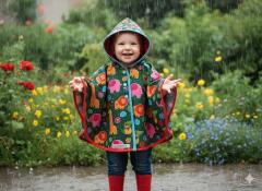Picture of the product Jungle Rain Cape: softshell comfort & handmade charm