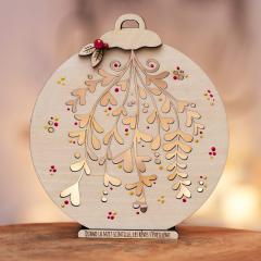 Photo de l'article Photophore de Noël en bois - bougeoir