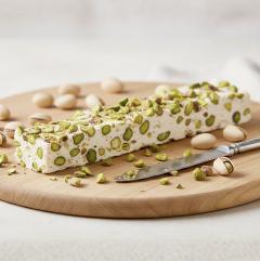 Photo de l'article Pistache – Barre de nougat artisanal belge au miel - 100g