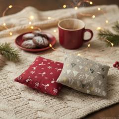 Photo de l'article Duo de Bouillottes Noël "Rennes et sapins"