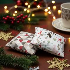 Photo de l'article Duo de Bouillottes Noël "Rennes et triangles"