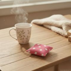 Photo de l'article Bouillotte Lin Rose Pois