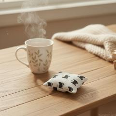 Photo de l'article Bouillotte Lin Masque Chat