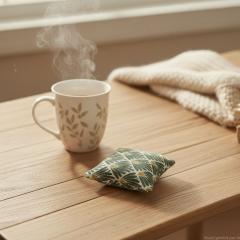 Photo de l'article Bouillotte Lin Ecailles Vertes