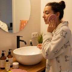 Photo de l'article Lingettes lavables "Vagues Bleues"