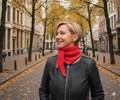 Photo de l'article Écharpe style Sophie scarf –fait main douce  porter