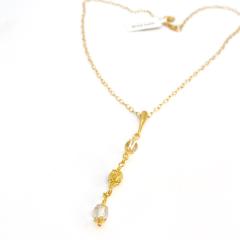 Photo de l'article Collier Alexiane – Argent vermeil & cristal de roche 11120145VE