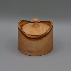 Boîte en bois à bords naturels sculptée à la main, objet déco minimaliste, cadeau artisanal / Houten doos met natuurlijke randen, handgesneden decoratie / Handmade wooden box with natural edges, minimalist decor, unique artisan gift