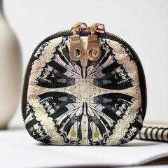 Petite trousse artisanale compacte, rangement élégant fait main, cadeau original à offrir / Kleine handgemaakte etui, elegante opbergtas, origineel geschenk / Handmade small pouch, elegant storage accessory, original gift idea