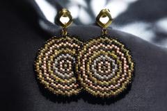 Boucles d’oreilles Structure concentrique faites main, bijou graphique en édition ultra limitée, pièce signature à ne pas manquer / Ambachtelijke oorbellen met concentrische structuur, beperkte oplage, statement juweel / Handmade concentric structure earrings, ultra limited edition statement jewelry