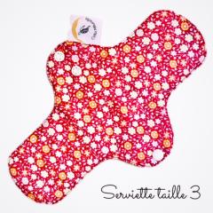 Serviette hygiénique lavable taille 3, protection menstruelle réutilisable faite main, alternative écologique zéro déchet / Wasbaar maandverband maat 3, herbruikbare menstruatiebescherming, ecologisch / Reusable washable sanitary pad size 3, handmade eco-friendly menstrual protection
