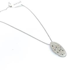 Collier en argent ajouré "multitrou" – bijou unique et design pour cadeau moderne / Ketting met geperforeerde hanger – uniek design cadeau / Pierced silver necklace – modern design, unique gift Just In Jewels