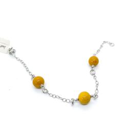 Bracelet en pierres de mokaïte – un bijou de force et de chaleur à offrir / Mookaiet armband – warm en krachtig geschenk / Mookaite bracelet – warm and powerful artisan gift. Just In Jewels Wimzzi