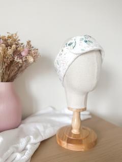 Photo de l'article Bandeau soin visage / démaquillage / routine beauté / motif eucalyptus