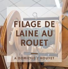 Photo de l'article Atelier de filage de la laine au rouet – individuel & personnalisé