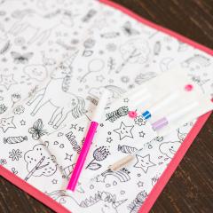 Photo de l'article Set de table coloriable Unicorn