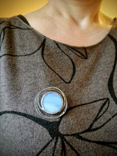 Photo de l'article Broche en vitrail