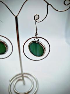 Photo de l'article Boucles d'oreilles en vitrail