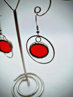 Photo de l'article Boucles d'oreilles en vitrail