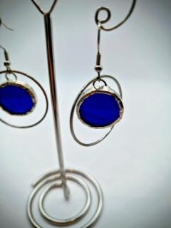 Photo de l'article Boucles d'oreilles en vitrail