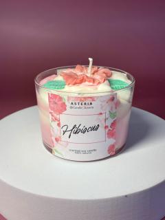 Photo de l'article Bougie Hibiscus Florale Exotique