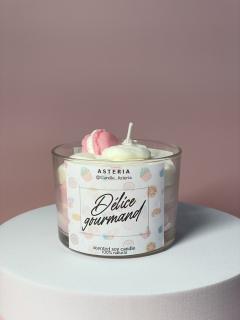 Bougie Délice Gourmand Sucré Candle Astéria parfum dessert sucré cire végétale artisanale idée cadeau originale Belgique Wimzzi / Geurkaars Zoete Delice Candle Astéria dessert geur plantaardige was Belgisch cadeau Wimzzi / Sweet gourmet delight candle Candle Astéria dessert fragrance plant wax Belgian artisan gift Wimzzi