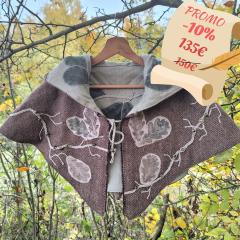 Picture of the product PROMO -10% “Misty Morning” Cape – Wool & Linen