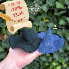 Picture of the product PROMO -10% “Witch Hat” Hair Clip - 2. Blue with gold pattern