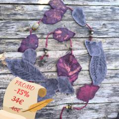 Picture of the product PROMO -15% Mauve & Grey Leaves 2