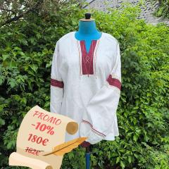 Picture of the product PROMO -10% Beige Embroidered Linen Tunic
