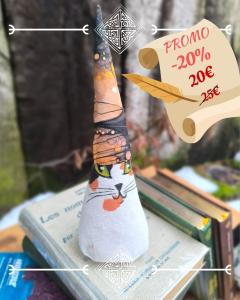 Photo de l'article PROMO -20% Gnominet Halloween - Chat blanc