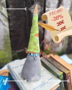 Picture of the product PROMO -20% Gnomi-cat gray leaf