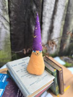Photo de l'article Gnominet apprenti magicien - chat orange